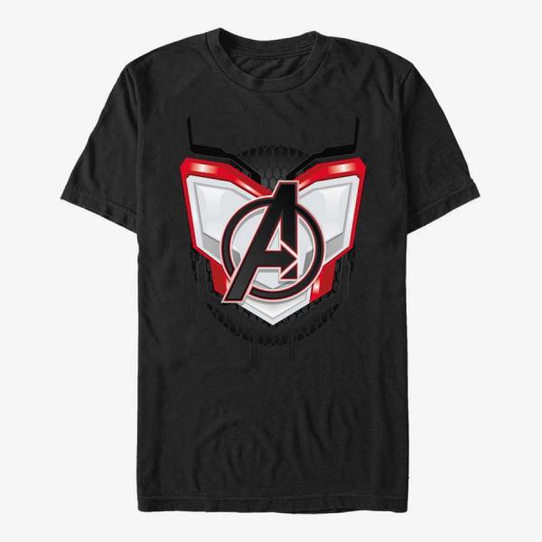Tričko Merch Marvel Avengers: Endgame - Endgame Logo Armor Unisex T-Shirt Black XXXL