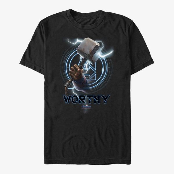 Queens Marvel Captain America - Cap Worthy Unisex T-Shirt Black