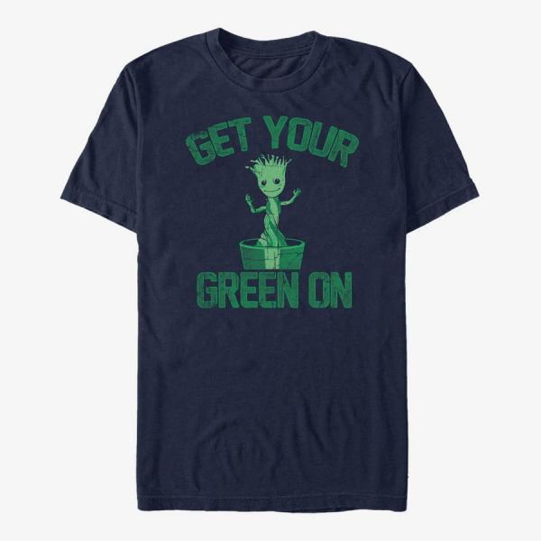 Queens Marvel GOTG 2 - Side View Star Unisex T-Shirt Navy Blue