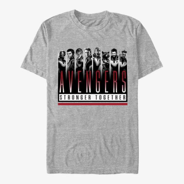 Tričko Merch Marvel Avengers: Endgame - Avengers Together Unisex T-Shirt Heather Grey XXL