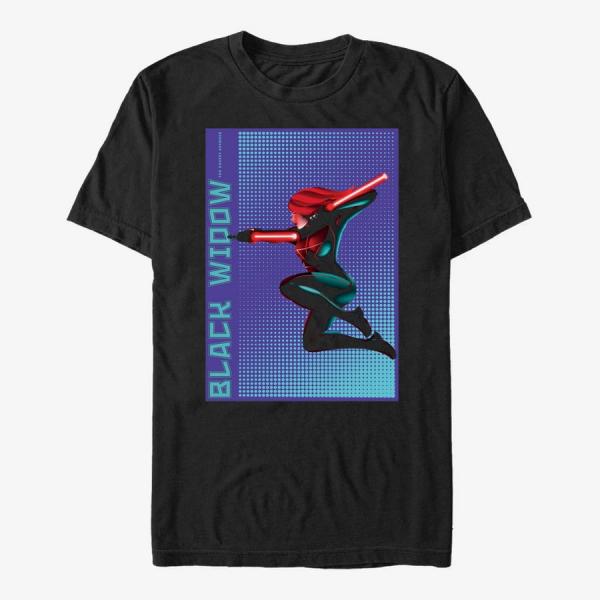 Queens Marvel Avengers Classic - Halftone Widow Unisex T-Shirt Black