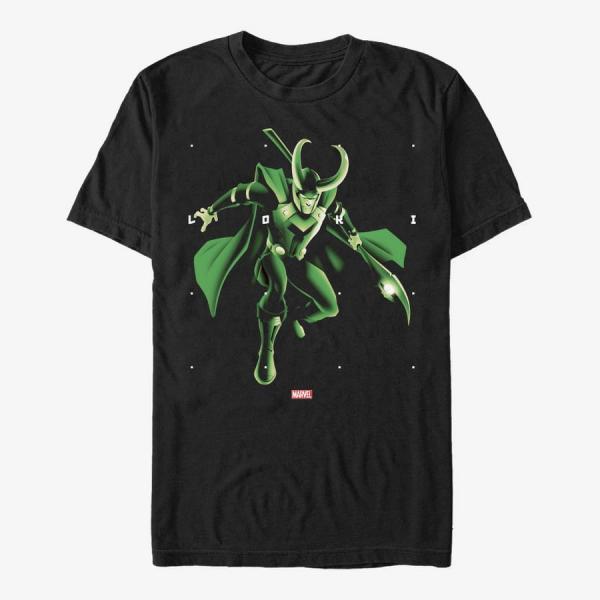 Tričko Merch Marvel - Loki Shapes Unisex T-Shirt Black S