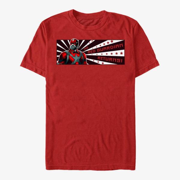 Tričko Merch Marvel Black Widow: Movie - Red Return Unisex T-Shirt Red M