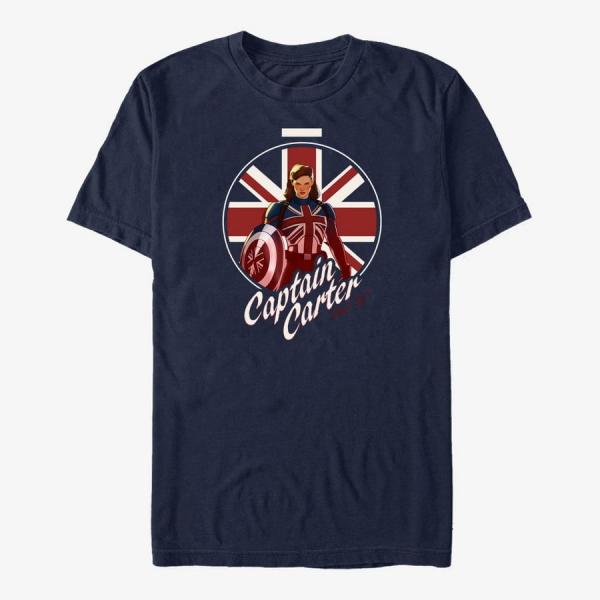 Queens Marvel What If...? - British Carter Unisex T-Shirt Navy Blue