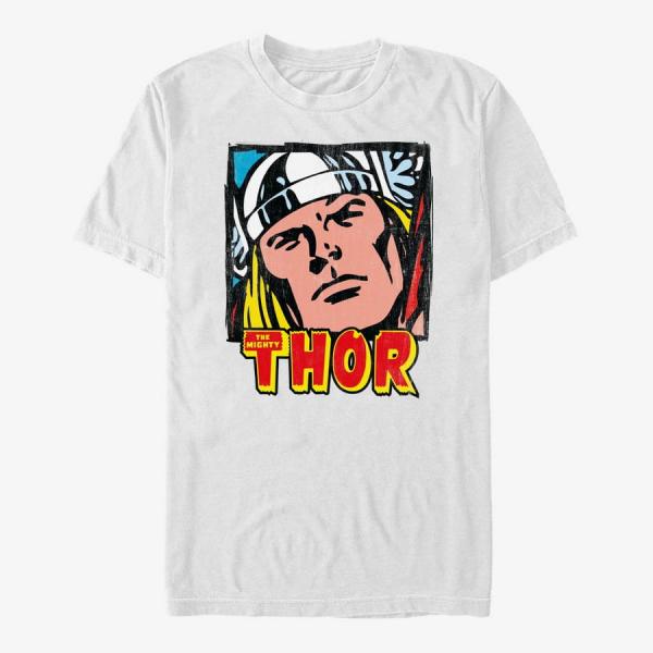 Queens Marvel Avengers Classic - Close Up Unisex T-Shirt White
