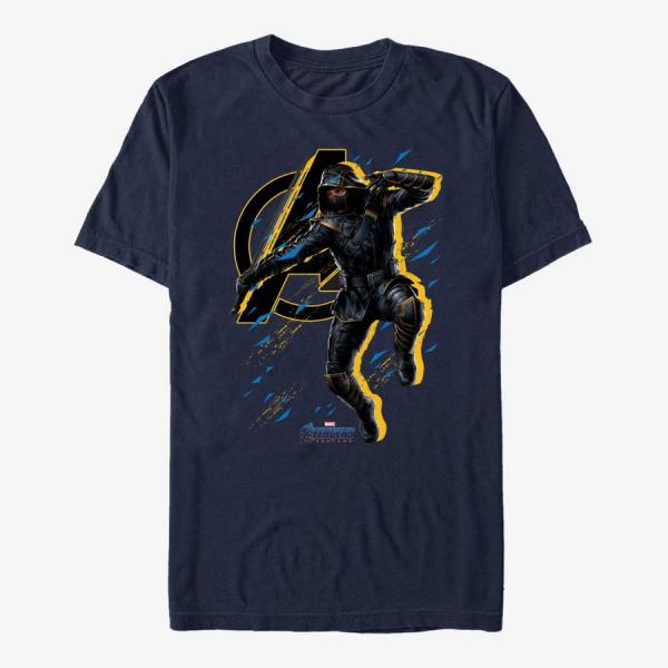 Queens Marvel Avengers: Endgame - Ronin Splatter Unisex T-Shirt Navy Blue