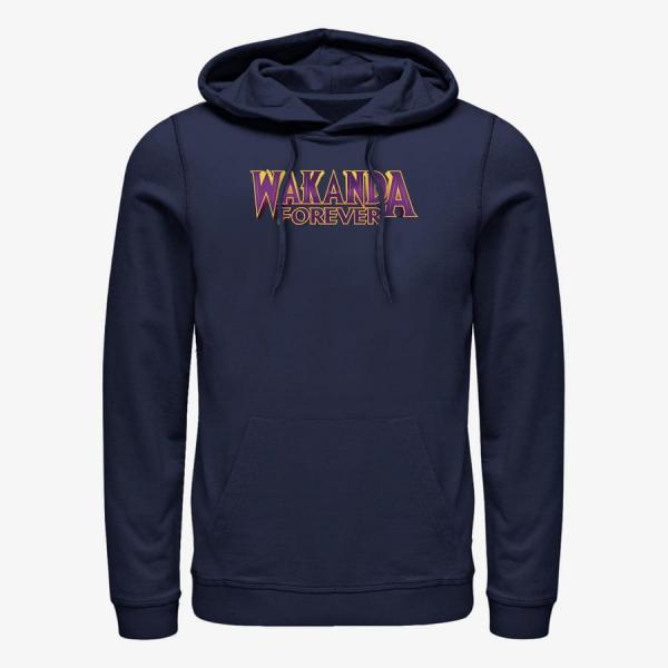 Queens Marvel Avengers Classic - Purple Wakanda Unisex Hoodie Navy Blue
