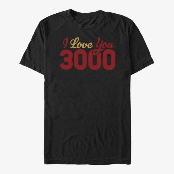 Tričko Merch Marvel Avengers: Endgame - 3000 Loves Unisex T-Shirt Black XXL