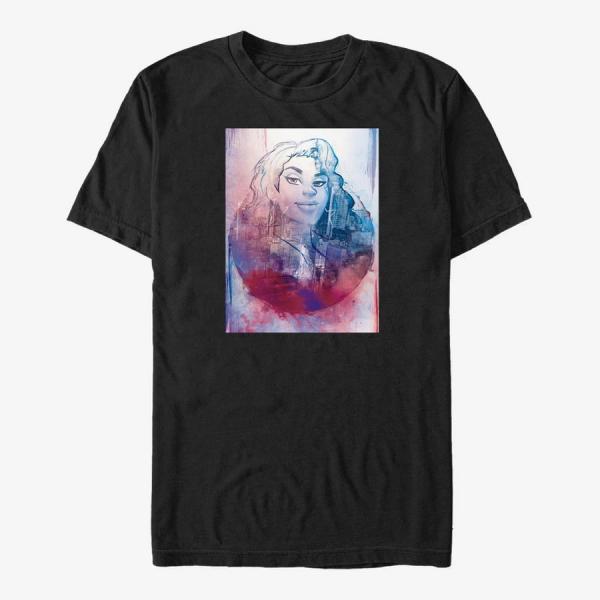 Queens Marvel - America Portrait Unisex T-Shirt Black