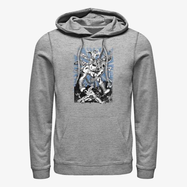 Queens Marvel Avengers Classic - Avengers Kanji Unisex Hoodie Heather Grey