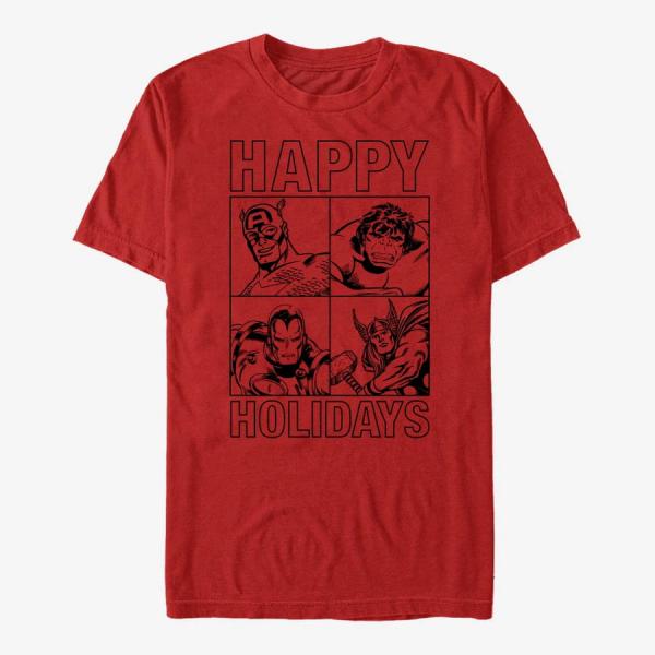 Queens Marvel Avengers Classic - Super Holiday Unisex T-Shirt Red