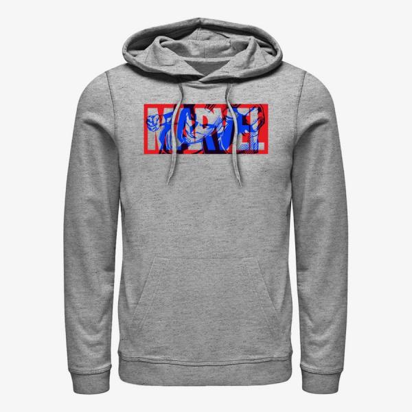 Queens Marvel - Danvers Logo Unisex Hoodie Heather Grey