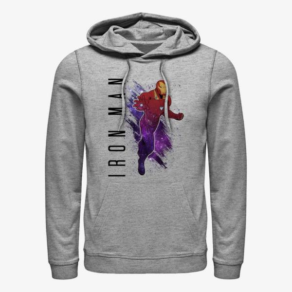 Mikina Merch Marvel Avengers: Endgame - Iron Man Painted Unisex Hoodie Heather Grey S