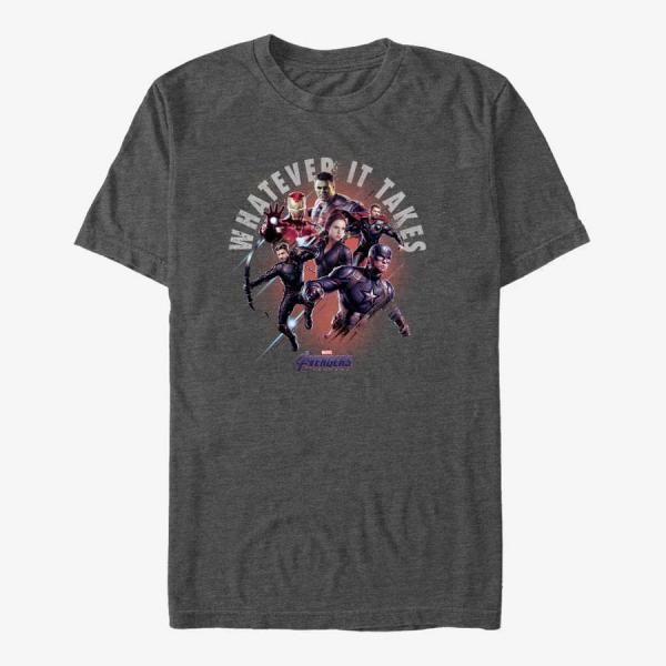 Tričko Merch Marvel Avengers: Endgame - Heroes Sacrifice Unisex T-Shirt Dark Heather Grey S
