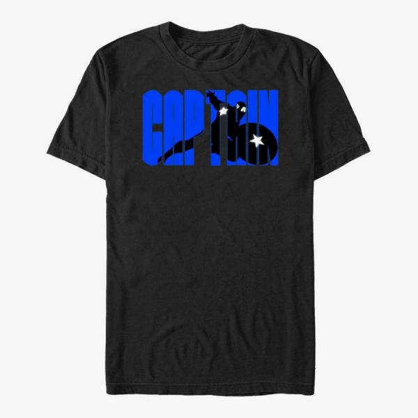 Queens Marvel Avengers Classic - Captain Bock Letters Unisex T-Shirt Black