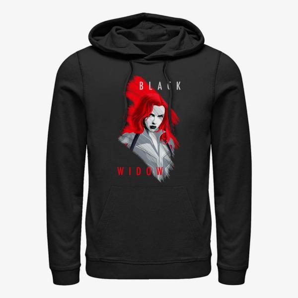 Mikina Merch Marvel Black Widow: Movie - Widow Paint Unisex Hoodie Black XXXL