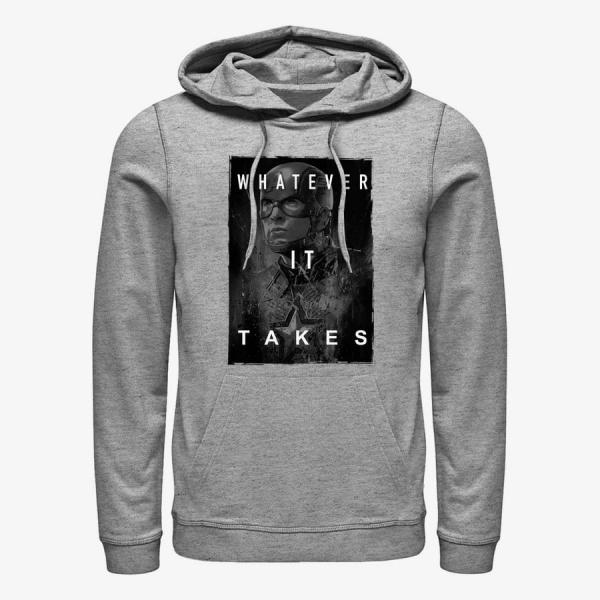 Mikina Merch Marvel Avengers: Endgame - Darken Cap Unisex Hoodie Heather Grey L