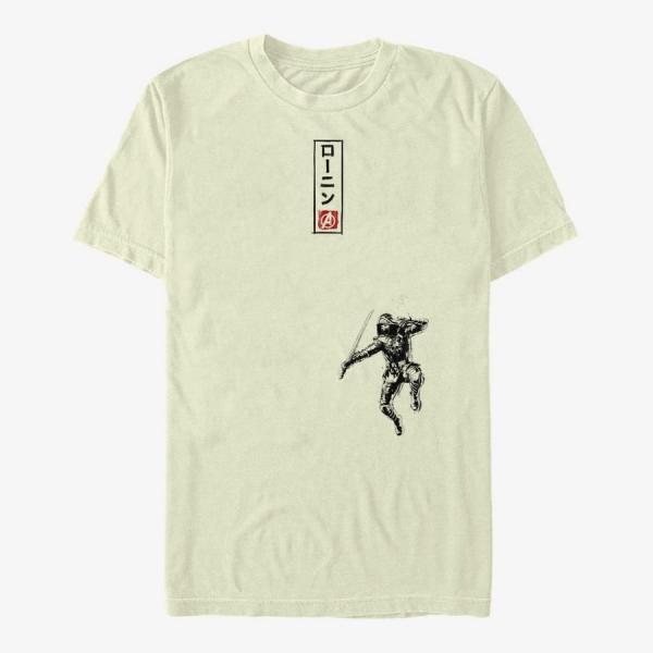 Tričko Merch Marvel Avengers: Endgame - Ronin Inkblock Unisex T-Shirt Natural XXXL