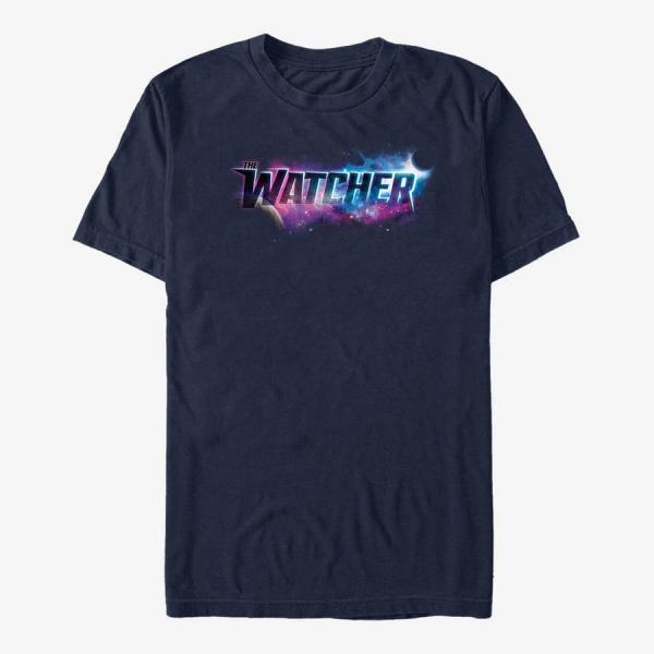 Tričko Merch Marvel What If...? - Watch Galaxy Unisex T-Shirt Navy Blue L