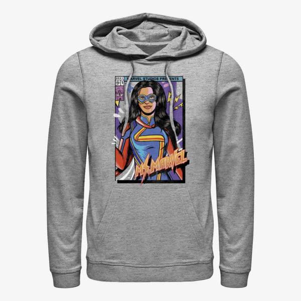 Queens Ms. Marvel - Ms Marvel Cover Unisex Hoodie Heather Grey