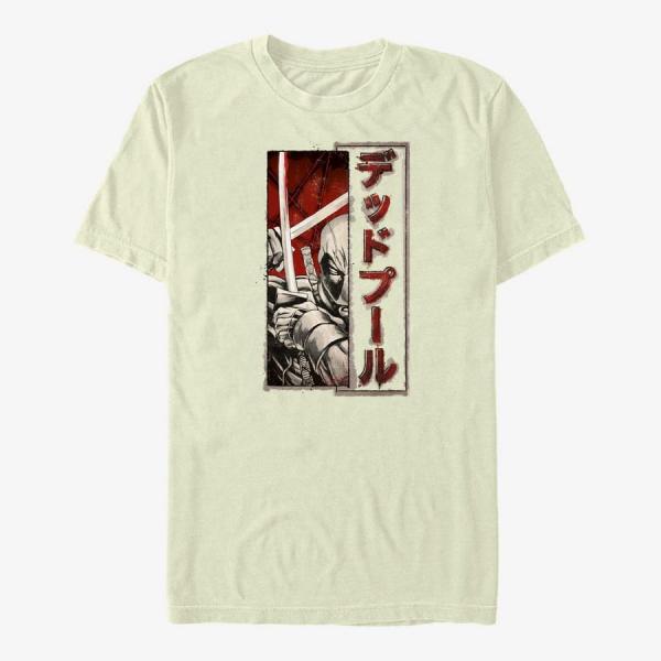 Queens Marvel Deadpool - Deadpool Sword Kanji Unisex T-Shirt Natural