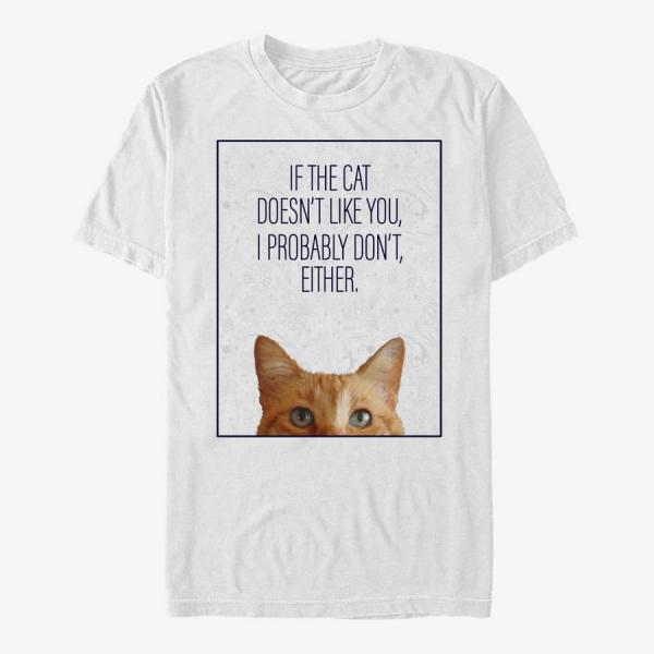 Tričko Merch Captain Marvel: Movie - Goose Peek Unisex T-Shirt White XXL