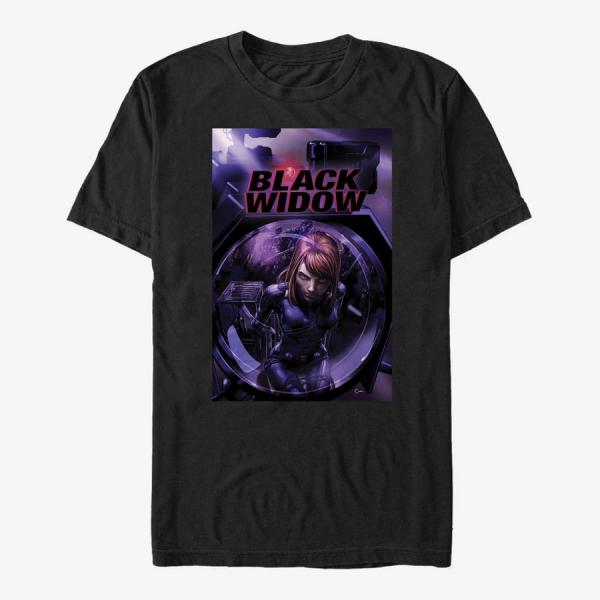Tričko Merch Marvel Avengers Classic - Black Widow Unisex T-Shirt Black XXXL