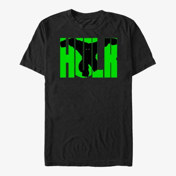 Tričko Merch Marvel Avengers Classic - Hulk Block Letters Unisex T-Shirt Black S