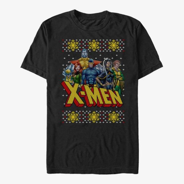 Tričko Merch Marvel X-Men - XMen Group Sweater Unisex T-Shirt Black M