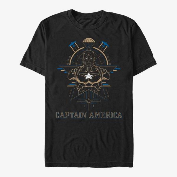 Tričko Merch Marvel - Tech Cap Unisex T-Shirt Black XL