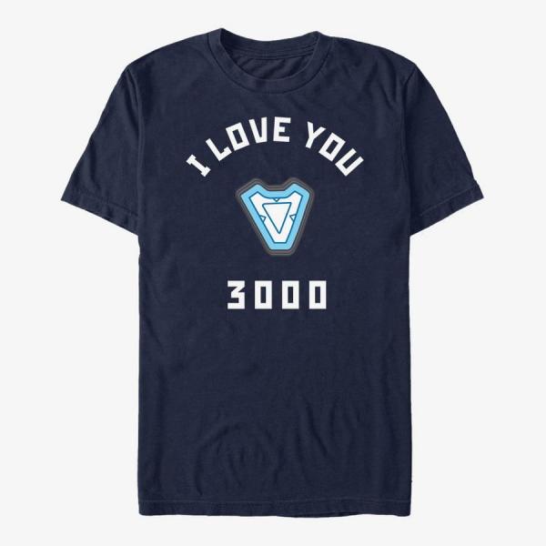 Tričko Merch Marvel Avengers: Endgame - Three Thousand Unisex T-Shirt Navy Blue M