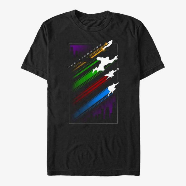 Queens Marvel Avengers Classic - The Avengers Unisex T-Shirt Black