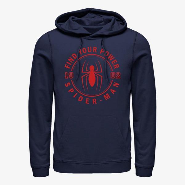 Mikina Merch Marvel Spider-Man Classic - Power Jersey Unisex Hoodie Navy Blue S