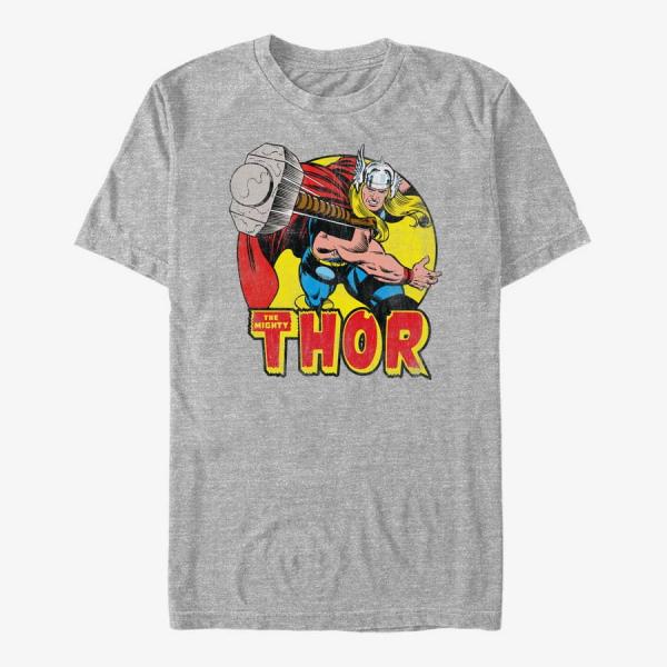 Queens Marvel Classic - Mighty Thor Unisex T-Shirt Heather Grey