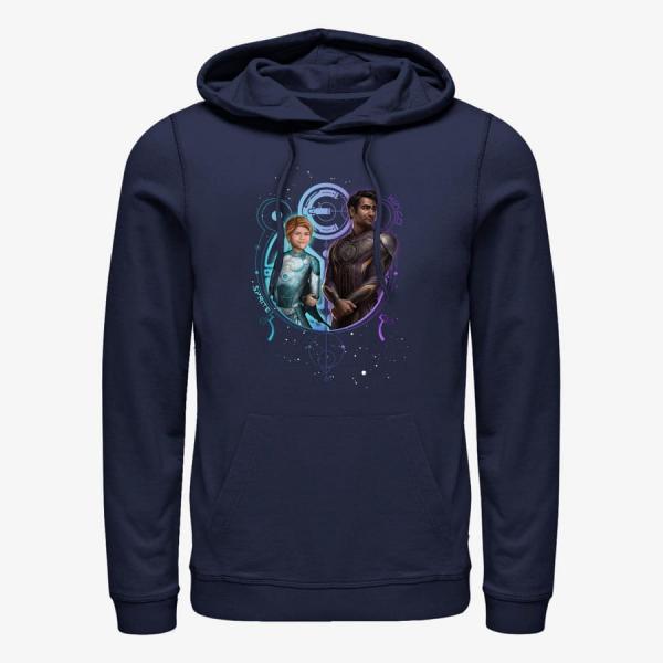 Mikina Merch Marvel The Eternals - SPRITE KINGO DUO Unisex Hoodie Navy Blue S