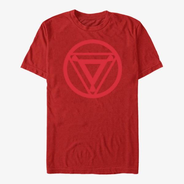 Queens Marvel Avengers Classic - Tonal Arc Reactor Unisex T-Shirt Red