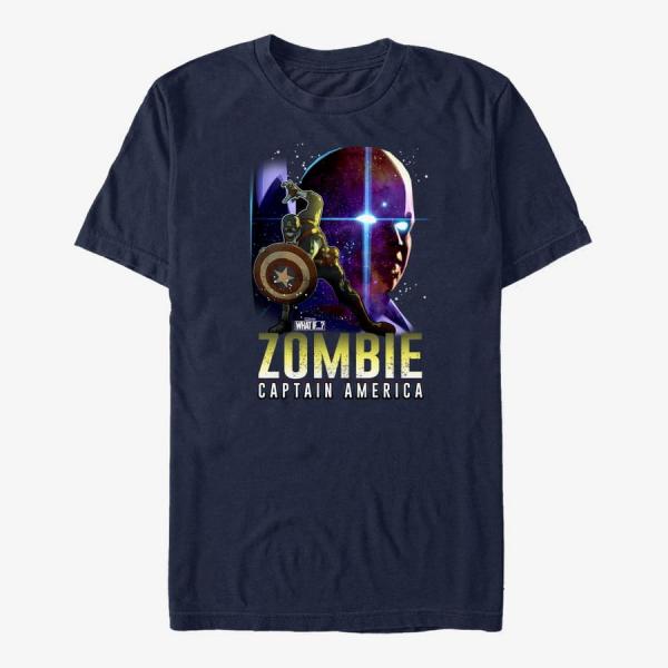 Queens Marvel What If...? - Watcher Zombie Cap Unisex T-Shirt Navy Blue