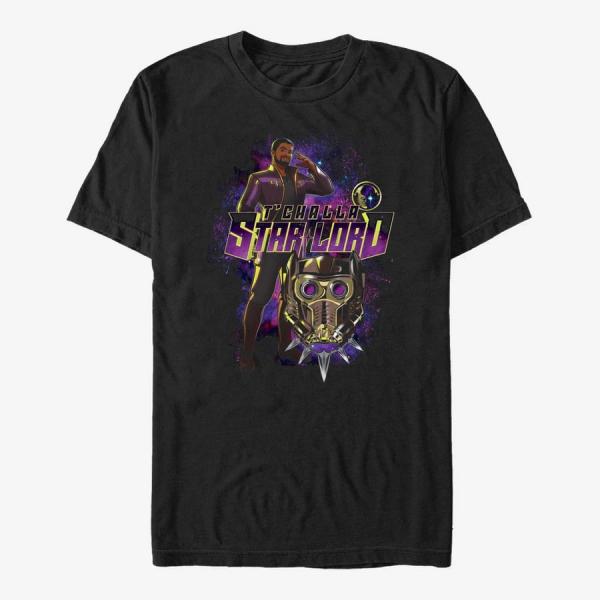 Tričko Merch Marvel What If...? - Spaced Hero Unisex T-Shirt Black M
