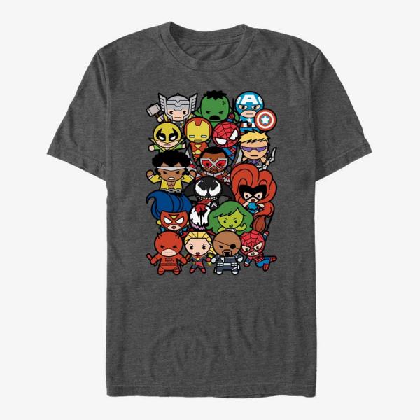 Queens Marvel Avengers Classic - Pile Up Unisex T-Shirt Dark Heather Grey