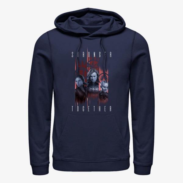 Mikina Merch Marvel Avengers: Endgame - Stronger Trio Unisex Hoodie Navy Blue XL