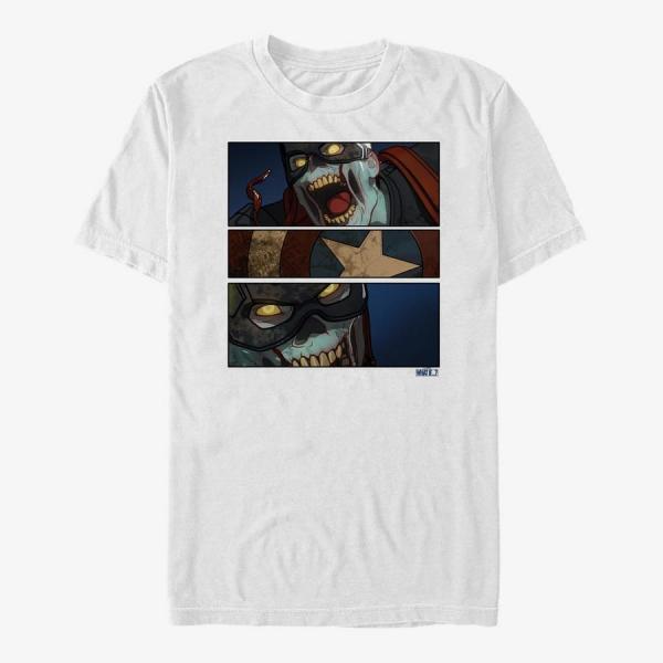 Queens Marvel What If...? - Zombie Cap Panels Unisex T-Shirt White