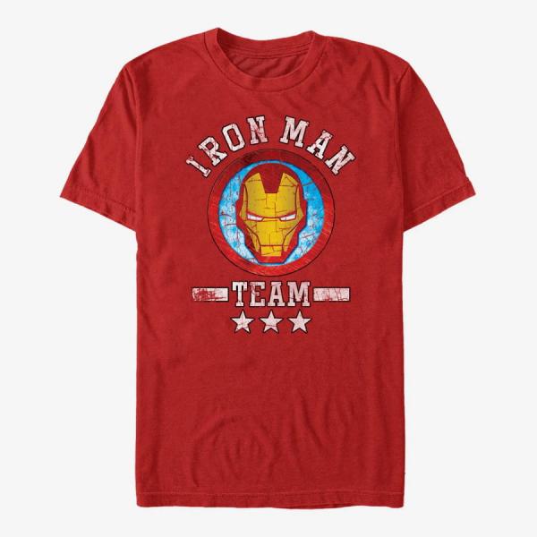 Tričko Merch Marvel Avengers Classic - Iron Team Stuff Unisex T-Shirt Red XL