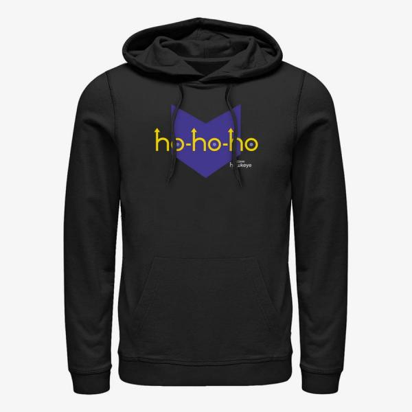 Mikina Merch Marvel Hawkeye - Hawkeye HoHoHo Logo Unisex Hoodie Black XXL