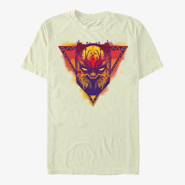 Tričko Merch Marvel Avengers Classic - Panther Sunset Unisex T-Shirt Natural L