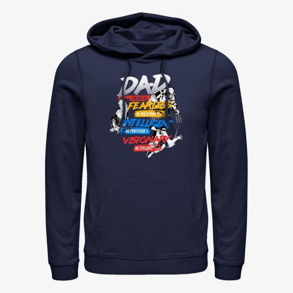 Queens Marvel X-Men - X-Dad Unisex Hoodie Navy Blue