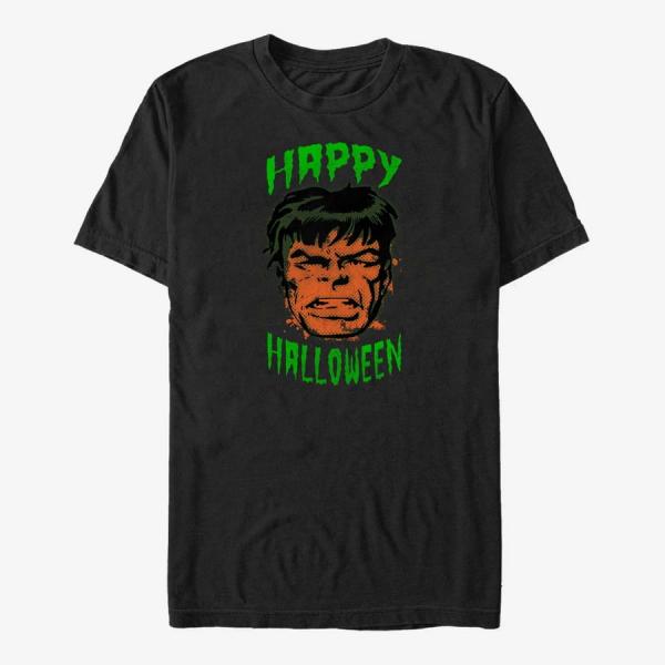 Queens Marvel Avengers Classic - HulkFace Halloween Unisex T-Shirt Black