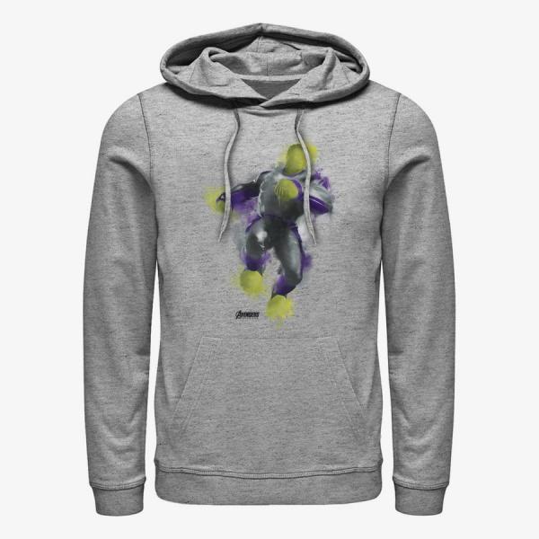 Queens Marvel Avengers: Endgame - Hulk Painted Unisex Hoodie Heather Grey