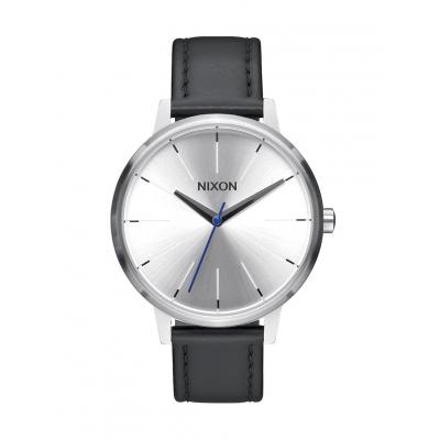 Hodinky Nixon Kensington Leather silver black blue