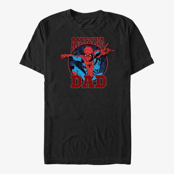 Tričko Merch Marvel Spider-Man Classic - Amazing Dad Unisex T-Shirt Black S