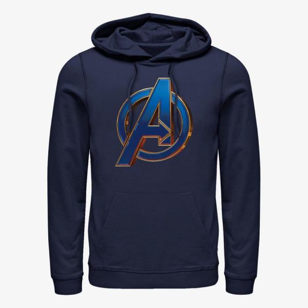 Queens Marvel Avengers: Endgame - Blue Logo Unisex Hoodie Navy Blue